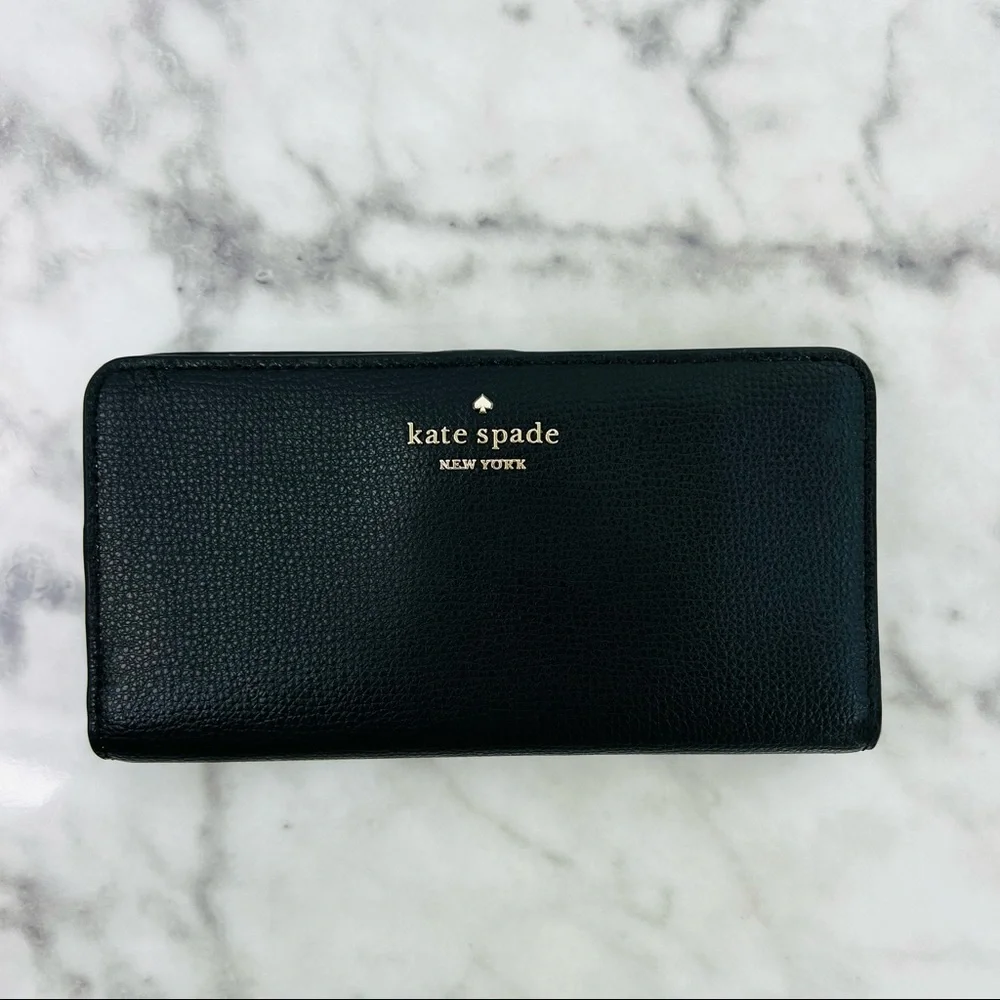 Kate Spade Darcy Large Slim Bifold Wallet Black